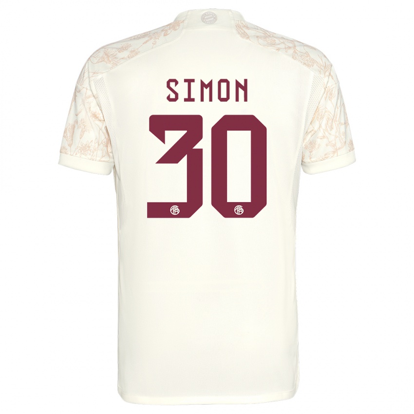 Hombre Camiseta Carolin Simon #30 Blanquecino Equipación Tercera 2023/24 La Camisa