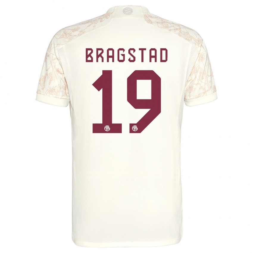 Hombre Camiseta Emilie Bragstad #19 Blanquecino Equipación Tercera 2023/24 La Camisa