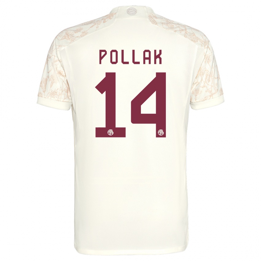 Hombre Camiseta Florian Pollak #14 Blanquecino Equipación Tercera 2023/24 La Camisa