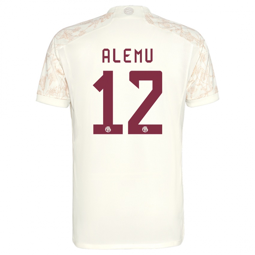 Hombre Camiseta Liul Alemu #12 Blanquecino Equipación Tercera 2023/24 La Camisa