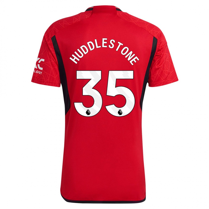Mujer Camiseta Tom Huddlestone #35 Rojo 1ª Equipación 2023/24 La Camisa