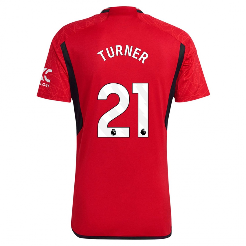 Mujer Camiseta Millie Turner #21 Rojo 1ª Equipación 2023/24 La Camisa