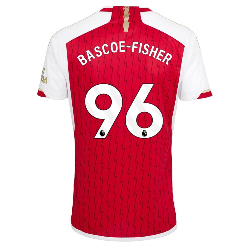 Mujer Camiseta Jakai Bascoe-Fisher #96 Rojo 1ª Equipación 2023/24 La Camisa