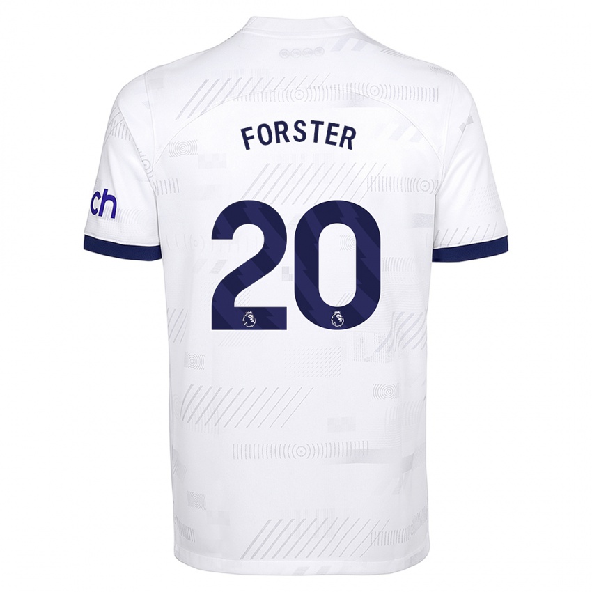 Mujer Camiseta Fraser Forster #20 Blanco 1ª Equipación 2023/24 La Camisa