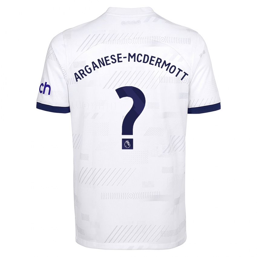Mujer Camiseta Pele Arganese-Mcdermott #0 Blanco 1ª Equipación 2023/24 La Camisa