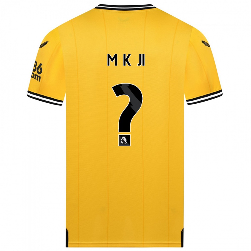 Mujer Camiseta Min-Kyu Ji #0 Amarillo 1ª Equipación 2023/24 La Camisa