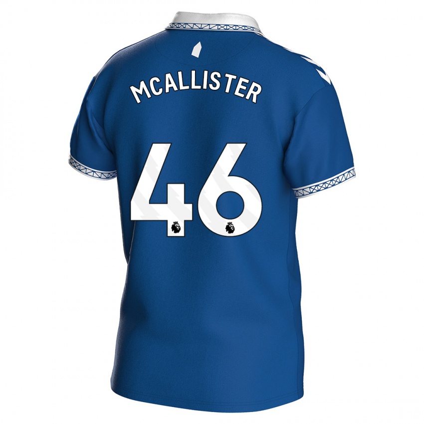 Mujer Camiseta Sean Mcallister #46 Azul Real 1ª Equipación 2023/24 La Camisa