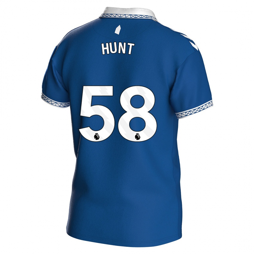 Mujer Camiseta Mackenzie Hunt #58 Azul Real 1ª Equipación 2023/24 La Camisa