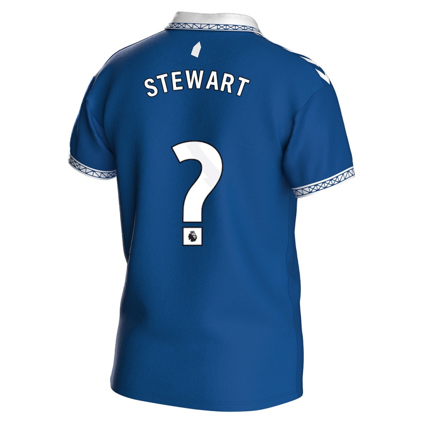 Mujer Camiseta Jak Stewart #0 Azul Real 1ª Equipación 2023/24 La Camisa