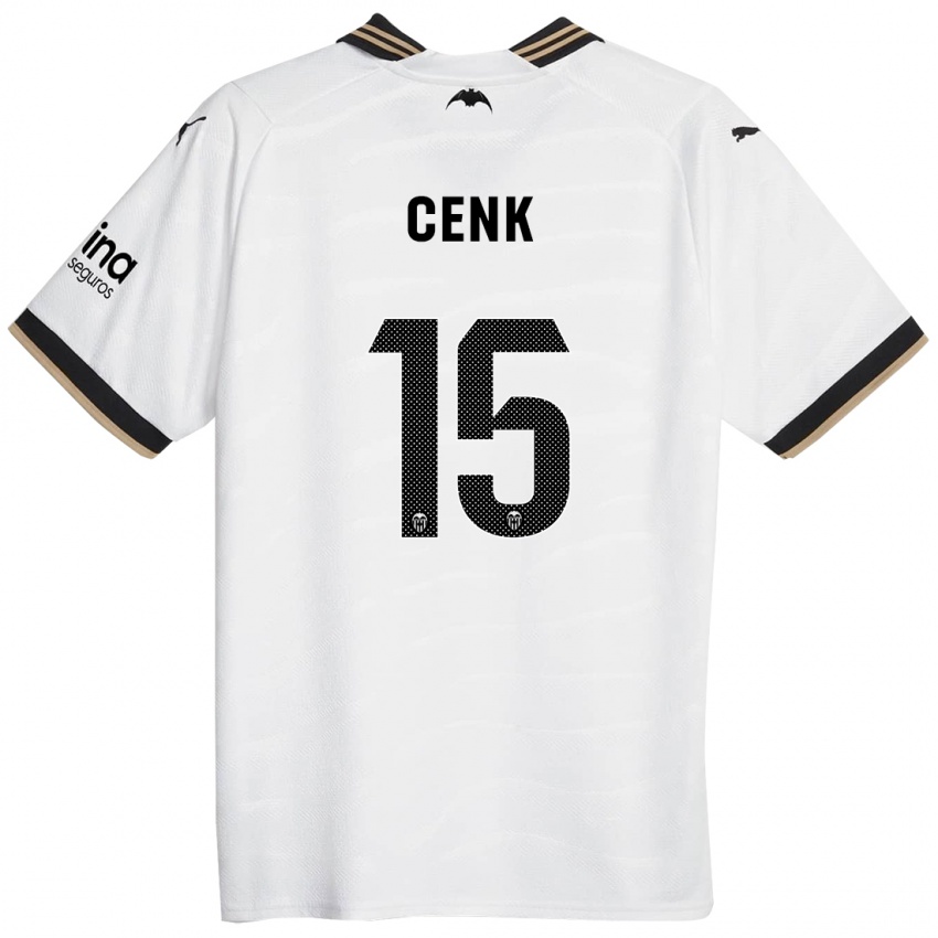 Mujer Camiseta Cenk Ozkacar #15 Blanco 1ª Equipación 2023/24 La Camisa