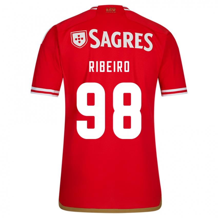 Mujer Camiseta Ricardo Ribeiro #98 Rojo 1ª Equipación 2023/24 La Camisa