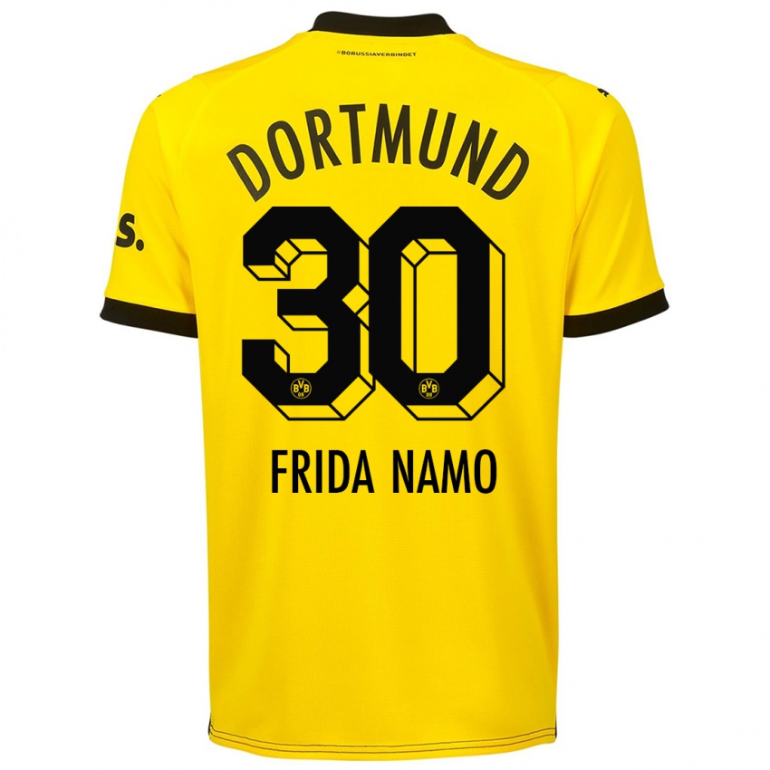 Mujer Camiseta Ronning Frida Namo #30 Amarillo 1ª Equipación 2023/24 La Camisa