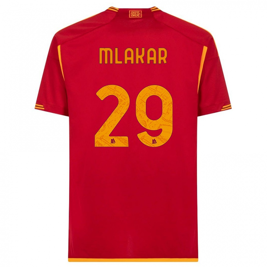 Mujer Camiseta Luka Mlakar #29 Rojo 1ª Equipación 2023/24 La Camisa