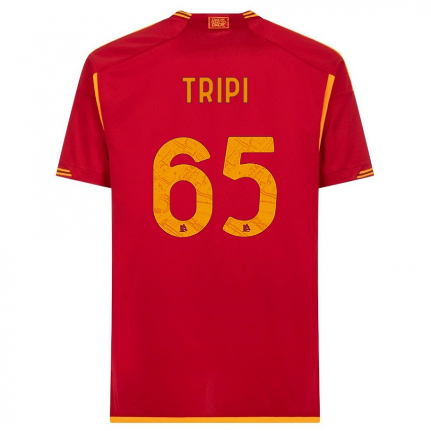 Mujer Camiseta Filippo Tripi #65 Rojo 1ª Equipación 2023/24 La Camisa