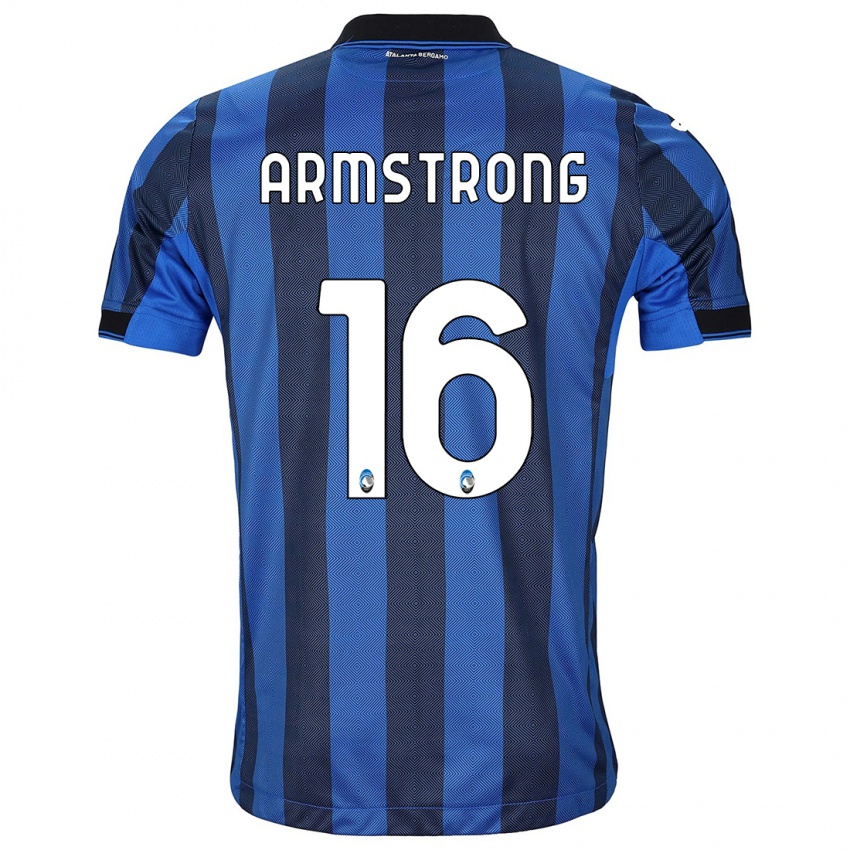 Mujer Camiseta Daniel Armstrong #16 Azul Negro 1ª Equipación 2023/24 La Camisa