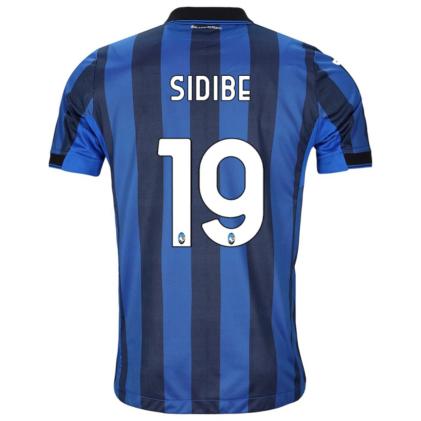 Mujer Camiseta Alassane Sidibe #19 Azul Negro 1ª Equipación 2023/24 La Camisa