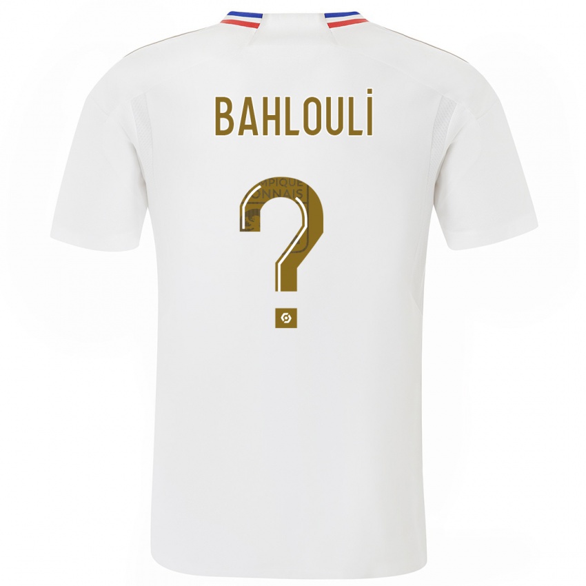 Mujer Camiseta Djibrail Bahlouli #0 Blanco 1ª Equipación 2023/24 La Camisa