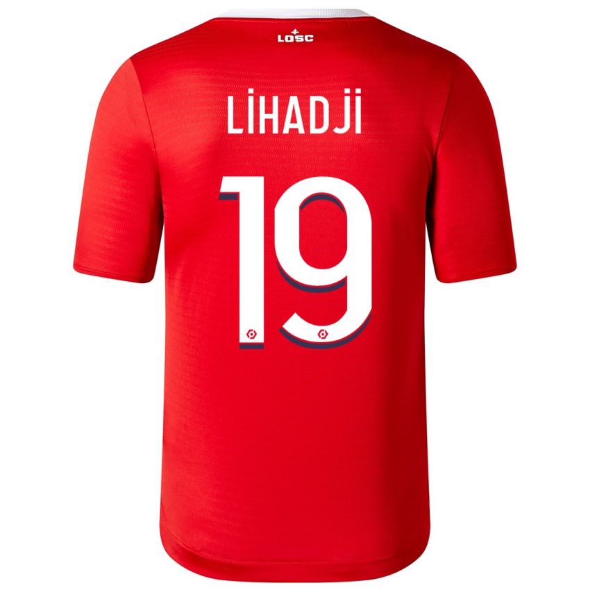 Mujer Camiseta Isaac Lihadji #19 Rojo 1ª Equipación 2023/24 La Camisa