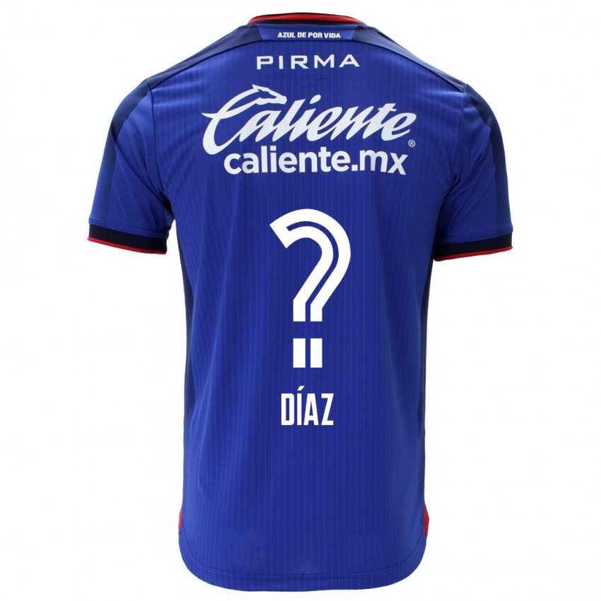 Mujer Camiseta Josué Díaz #0 Azul 1ª Equipación 2023/24 La Camisa