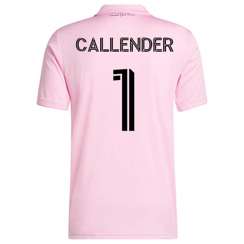 Mujer Camiseta Drake Callender #1 Rosa 1ª Equipación 2023/24 La Camisa