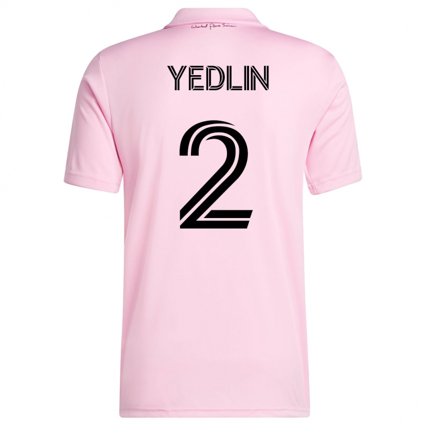 Mujer Camiseta Deandre Yedlin #2 Rosa 1ª Equipación 2023/24 La Camisa