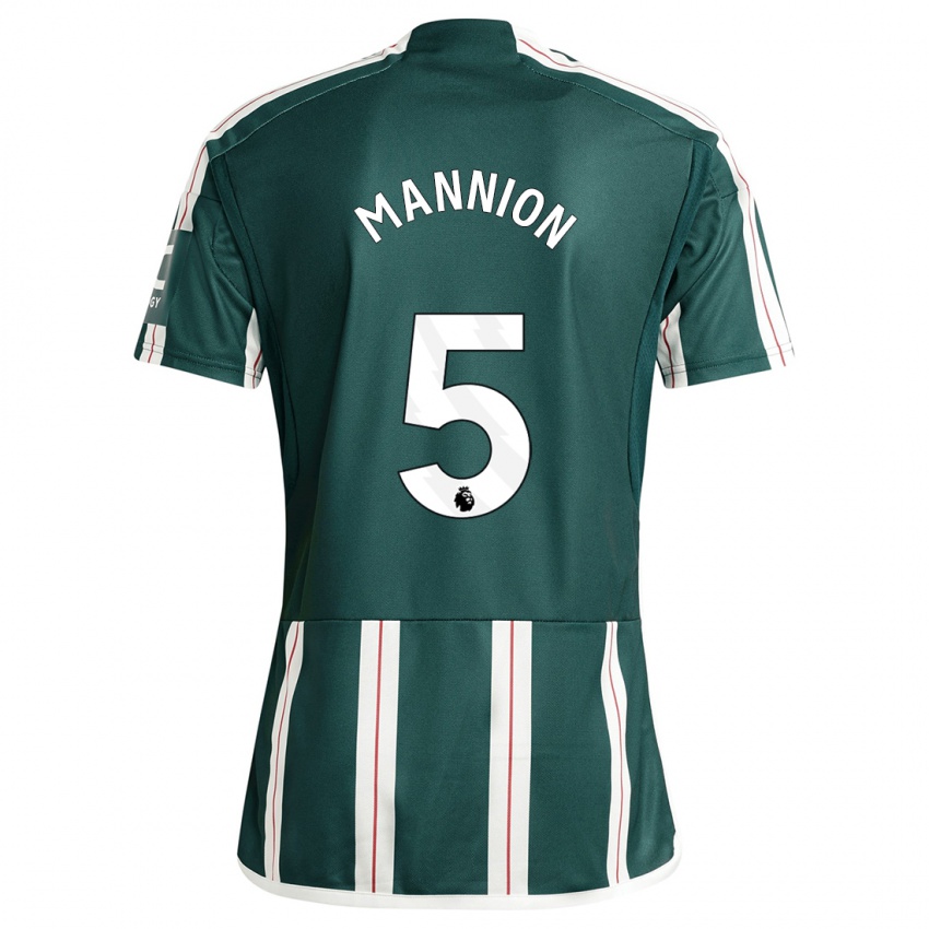 Mujer Camiseta Aoife Mannion #5 Verde Oscuro 2ª Equipación 2023/24 La Camisa