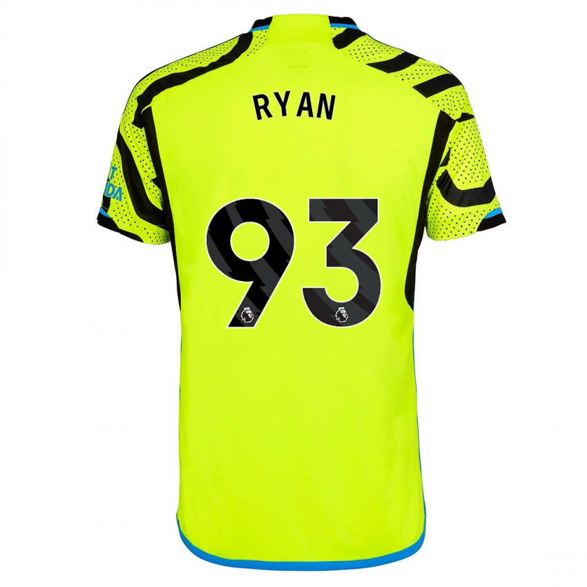 Mujer Camiseta Kamarni Ryan #93 Amarillo 2ª Equipación 2023/24 La Camisa