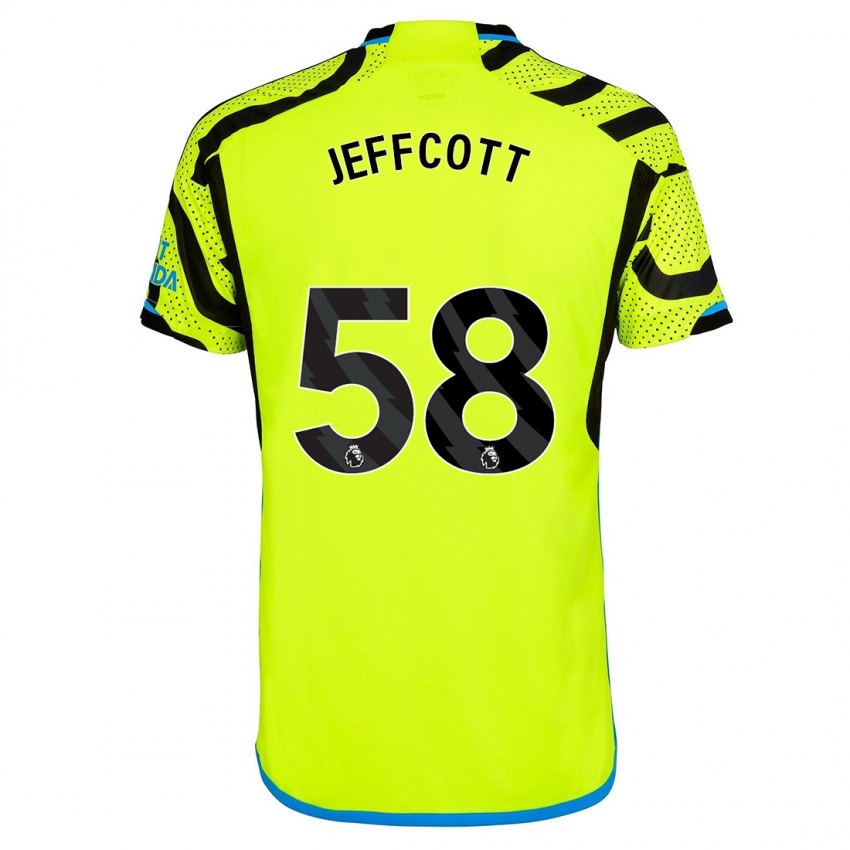 Mujer Camiseta Henry Jeffcott #58 Amarillo 2ª Equipación 2023/24 La Camisa