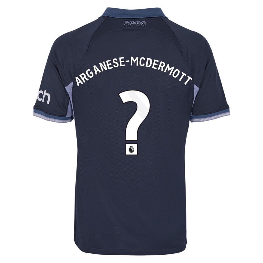 Mujer Camiseta Pele Arganese-Mcdermott #0 Azul Oscuro 2ª Equipación 2023/24 La Camisa