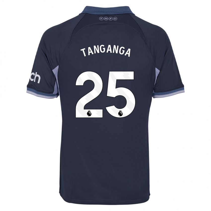 Mujer Camiseta Japhet Tanganga #25 Azul Oscuro 2ª Equipación 2023/24 La Camisa