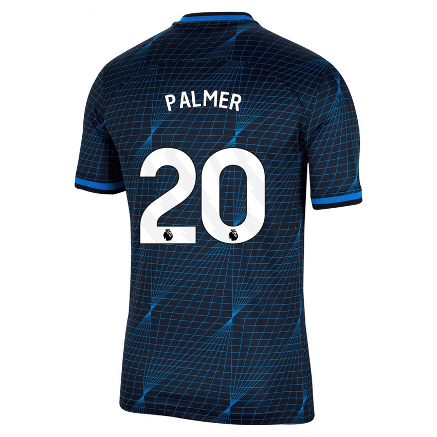 Mujer Camiseta Cole Palmer #20 Azul Oscuro 2ª Equipación 2023/24 La Camisa