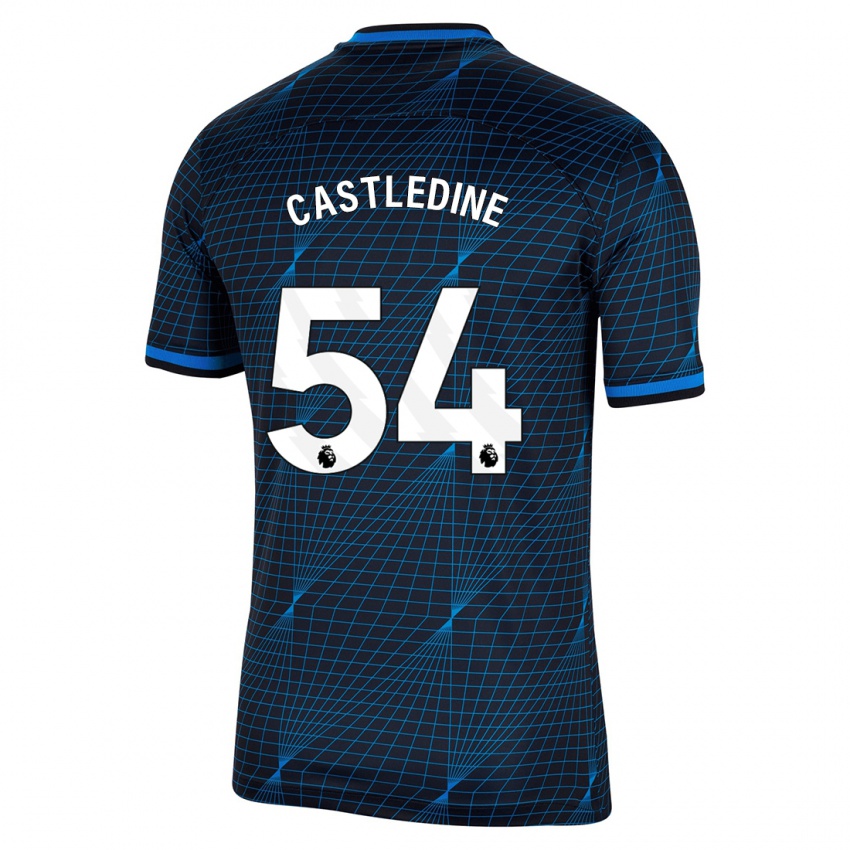 Mujer Camiseta Leo Castledine #54 Azul Oscuro 2ª Equipación 2023/24 La Camisa
