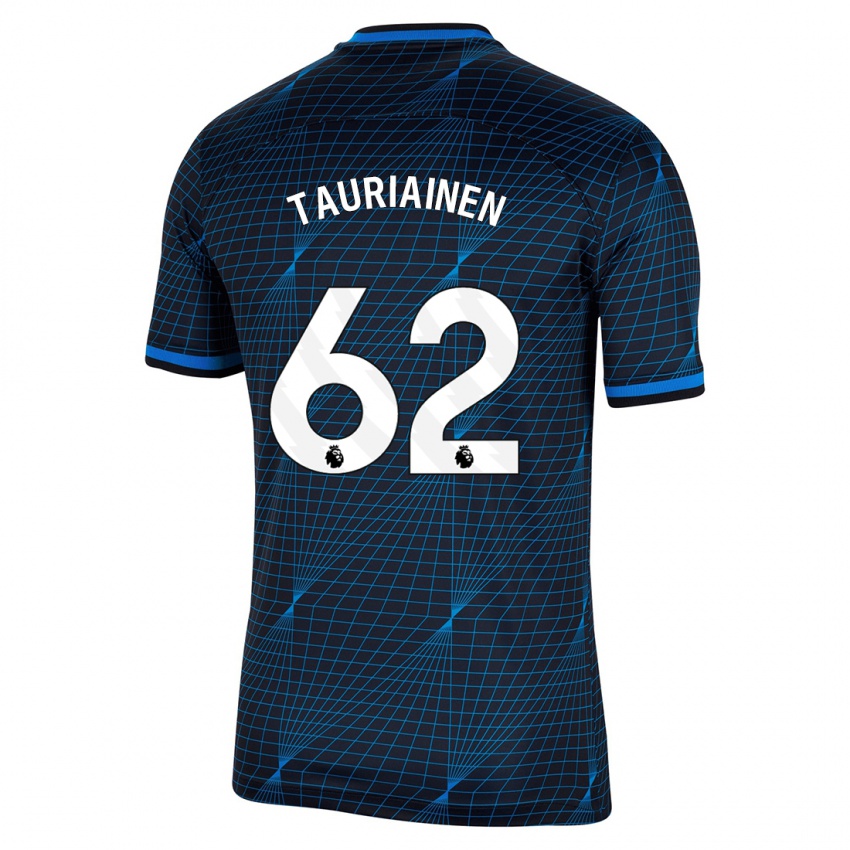 Mujer Camiseta Jimi Tauriainen #62 Azul Oscuro 2ª Equipación 2023/24 La Camisa