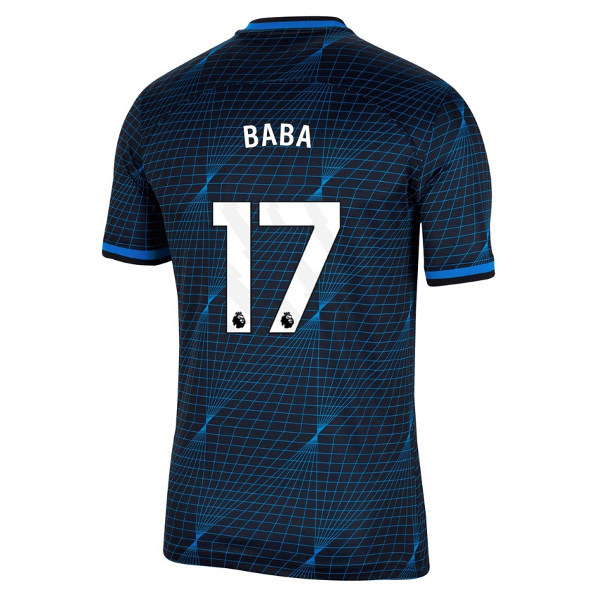 Mujer Camiseta Abdul-Rahman Baba #17 Azul Oscuro 2ª Equipación 2023/24 La Camisa