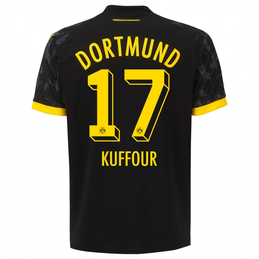Mujer Camiseta Lloyd-Addo Kuffour #17 Negro 2ª Equipación 2023/24 La Camisa
