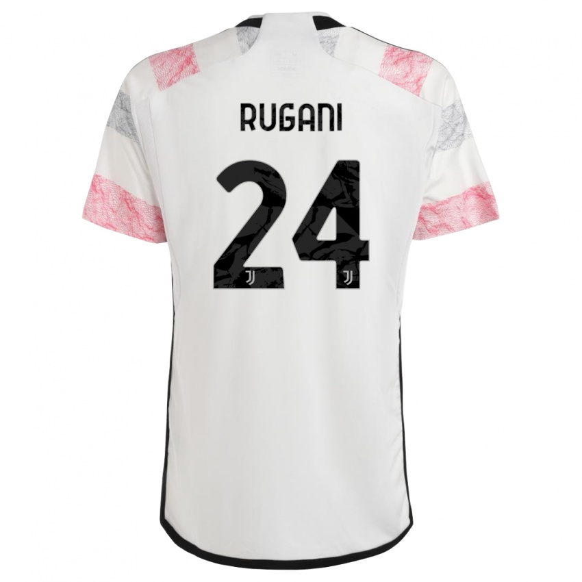 Mujer Camiseta Daniele Rugani #24 Blanco Rosa 2ª Equipación 2023/24 La Camisa