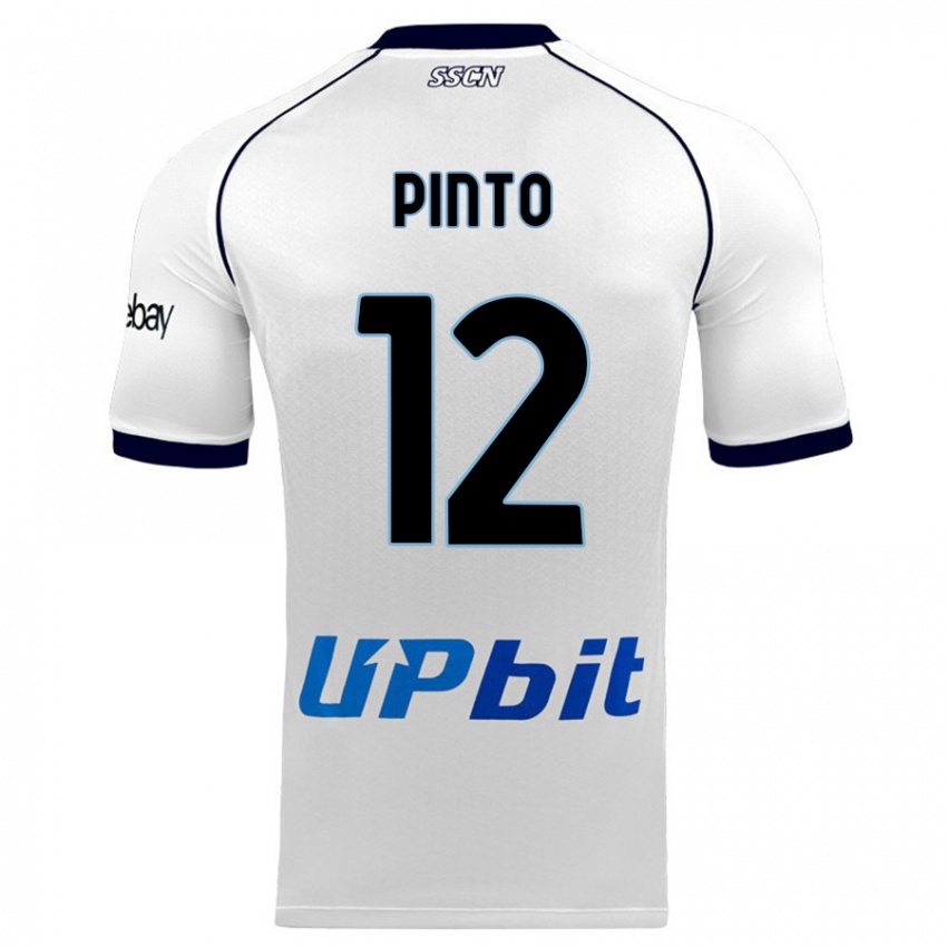 Mujer Camiseta Ciro Pinto #12 Blanco 2ª Equipación 2023/24 La Camisa