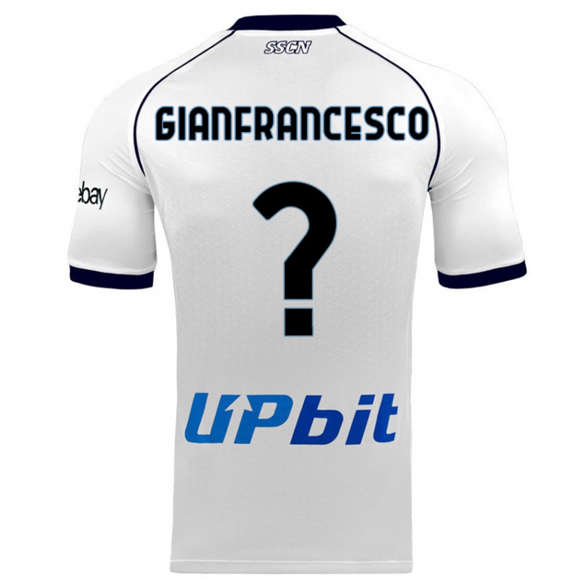 Mujer Camiseta Sergio Gianfrancesco #0 Blanco 2ª Equipación 2023/24 La Camisa