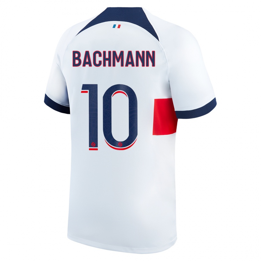 Mujer Camiseta Ramona Bachmann #10 Blanco 2ª Equipación 2023/24 La Camisa