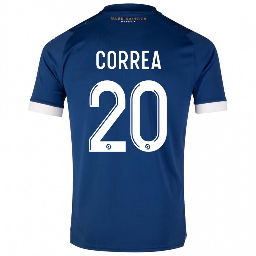 Mujer Camiseta Joaquin Correa #20 Azul Oscuro 2ª Equipación 2023/24 La Camisa