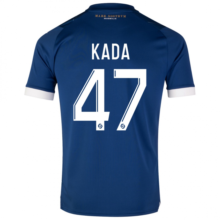 Mujer Camiseta Joakim Kada #47 Azul Oscuro 2ª Equipación 2023/24 La Camisa