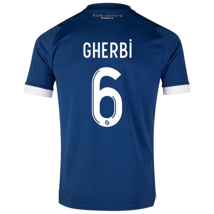 Mujer Camiseta Candice Gherbi #6 Azul Oscuro 2ª Equipación 2023/24 La Camisa