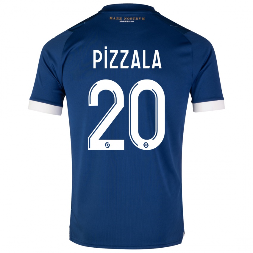Mujer Camiseta Caroline Pizzala #20 Azul Oscuro 2ª Equipación 2023/24 La Camisa