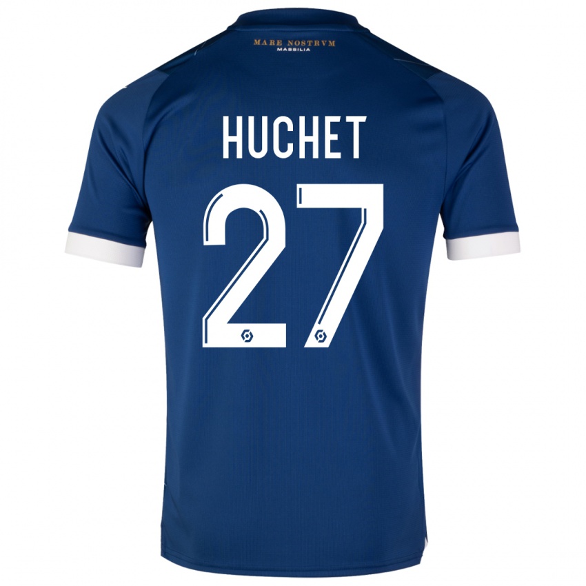 Mujer Camiseta Sarah Huchet #27 Azul Oscuro 2ª Equipación 2023/24 La Camisa