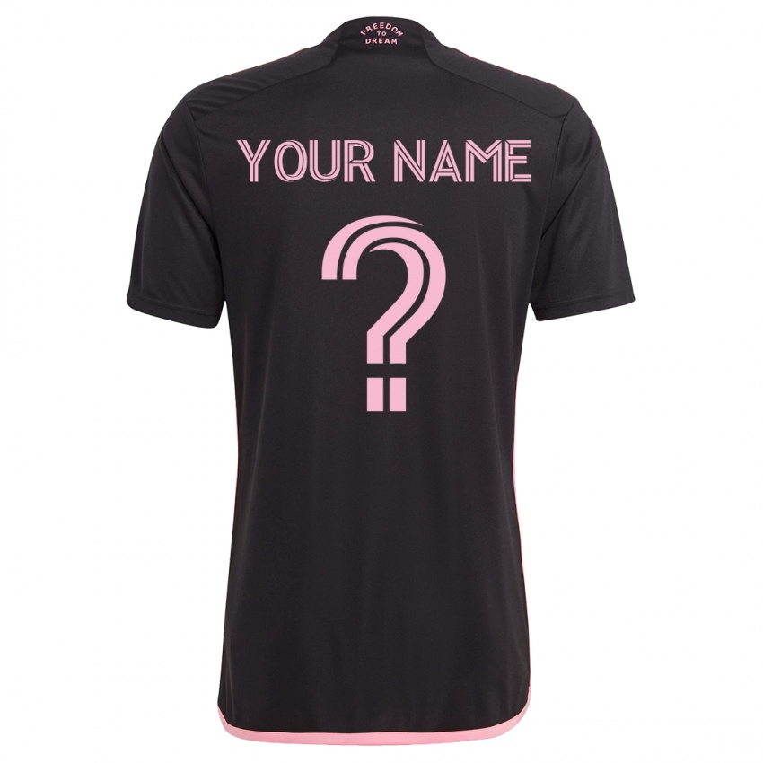 Mujer Camiseta Su Nombre #0 Negro 2ª Equipación 2023/24 La Camisa