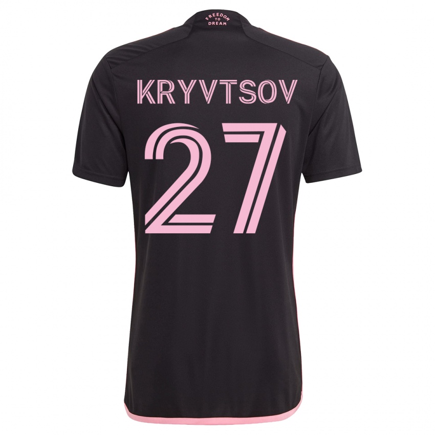 Mujer Camiseta Sergiy Kryvtsov #27 Negro 2ª Equipación 2023/24 La Camisa