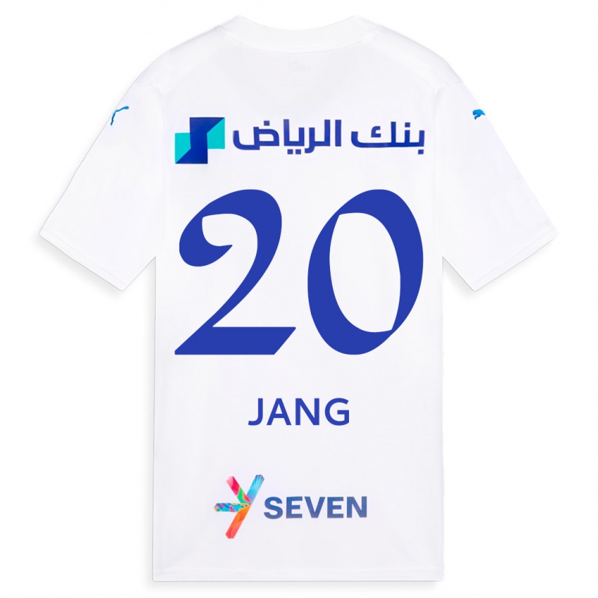 Mujer Camiseta Hyun-Soo Jang #20 Blanco 2ª Equipación 2023/24 La Camisa