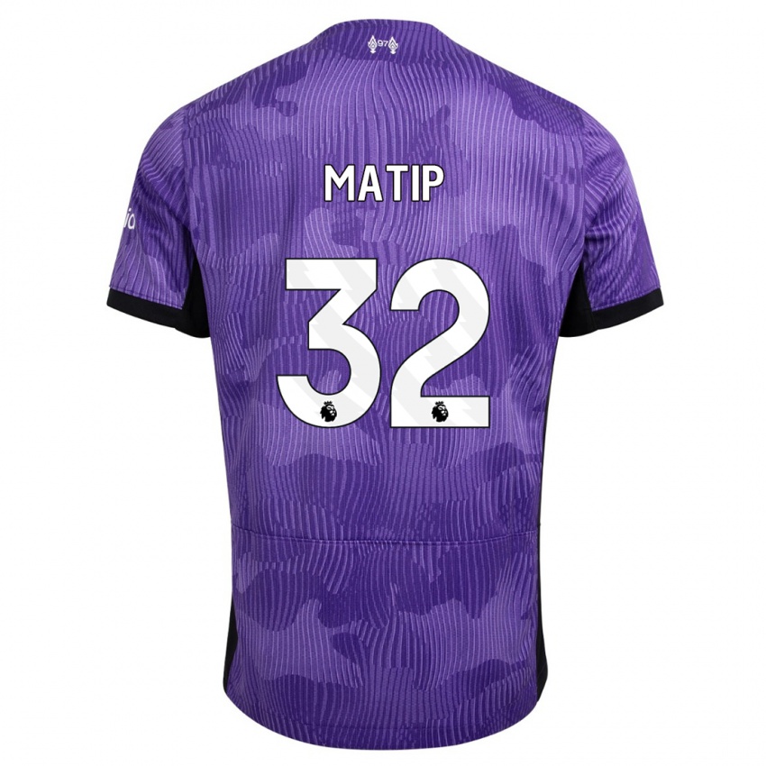 Mujer Camiseta Joel Matip #32 Púrpura Equipación Tercera 2023/24 La Camisa
