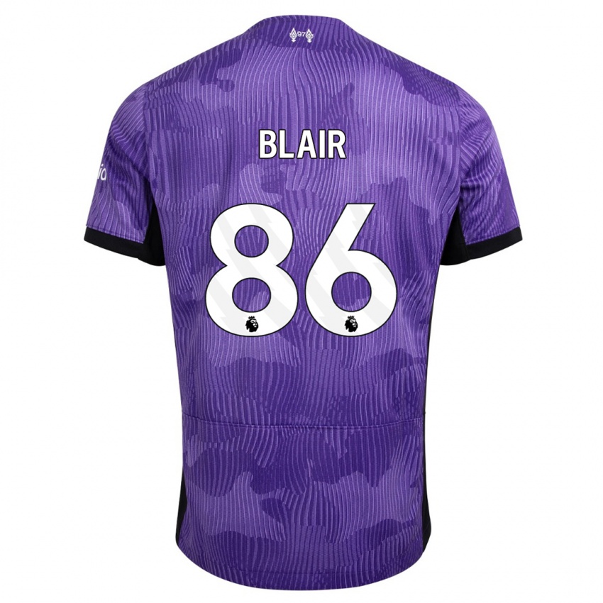 Mujer Camiseta Harvey Blair #86 Púrpura Equipación Tercera 2023/24 La Camisa