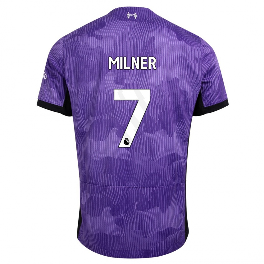 Mujer Camiseta James Milner #7 Púrpura Equipación Tercera 2023/24 La Camisa